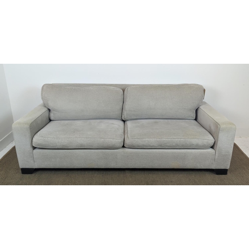 399 - KINGCOME MANHATTAN SOFA, in neutral fabric upholstery, 210cm x 95cm x 78cm H.