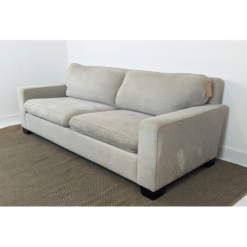 399 - KINGCOME MANHATTAN SOFA, in neutral fabric upholstery, 210cm x 95cm x 78cm H.