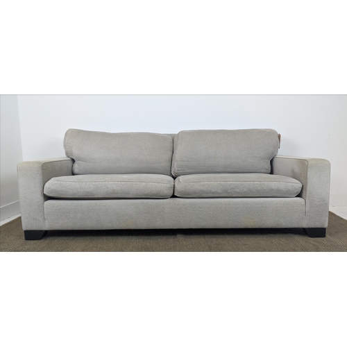 399 - KINGCOME MANHATTAN SOFA, in neutral fabric upholstery, 210cm x 95cm x 78cm H.