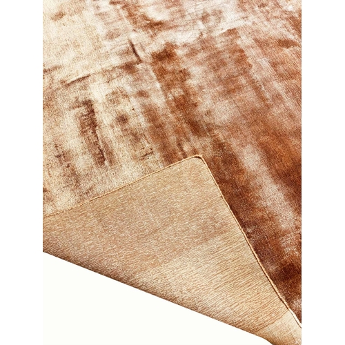 74 - CONTEMPORARY BAMBOO SILK CARPET, 300cm x 250cm.