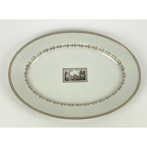 3 - HEREND 'APPONYI' CHINESE BOUQUET PORCELAIN PLATTER, a Richard Ginori 'Fiesole Impero' serving tray, ... 