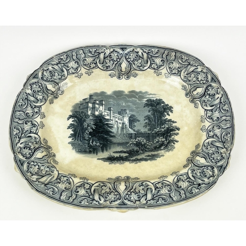 3 - HEREND 'APPONYI' CHINESE BOUQUET PORCELAIN PLATTER, a Richard Ginori 'Fiesole Impero' serving tray, ... 