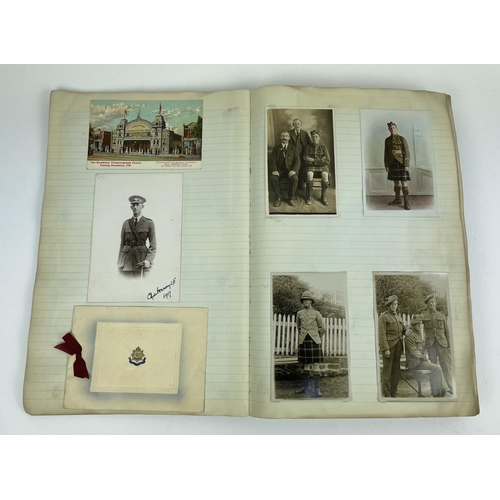 7 - PHOTOGRAPH ALBUM, early 20th century social history, compiled by William (Billy) Pulley 2nd Seaforth... 