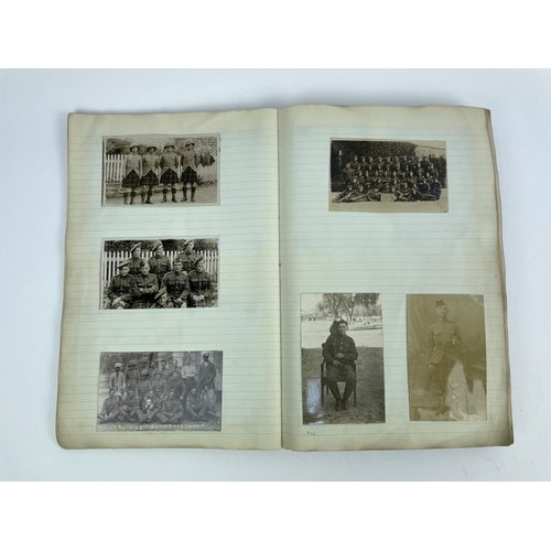 7 - PHOTOGRAPH ALBUM, early 20th century social history, compiled by William (Billy) Pulley 2nd Seaforth... 