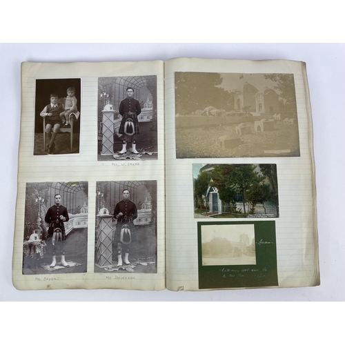 7 - PHOTOGRAPH ALBUM, early 20th century social history, compiled by William (Billy) Pulley 2nd Seaforth... 