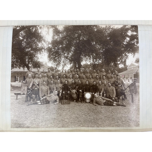 7 - PHOTOGRAPH ALBUM, early 20th century social history, compiled by William (Billy) Pulley 2nd Seaforth... 