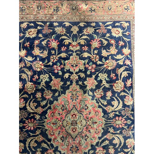 93A - PERSIAN SILK RUG, 151cm x 101cm.