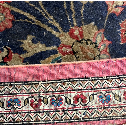 93A - PERSIAN SILK RUG, 151cm x 101cm.