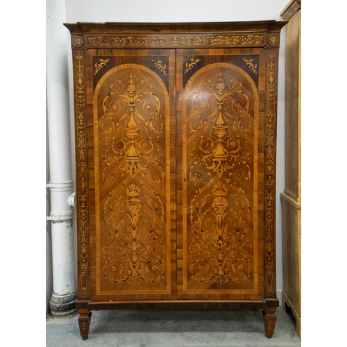 222 - WARDROBE, to match previous lot, 211cm H x 144cm x 54cm.