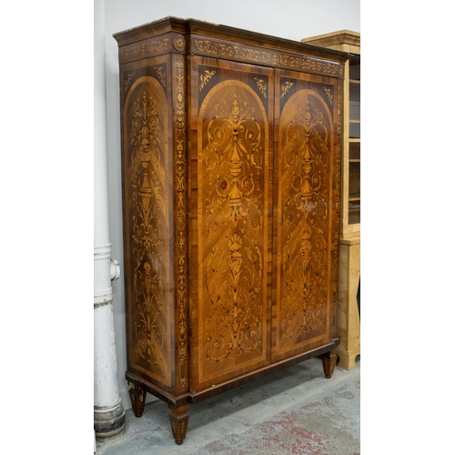 222 - WARDROBE, to match previous lot, 211cm H x 144cm x 54cm.