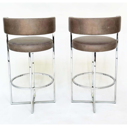 295 - PORADA SIRIO STOOLS, a pair, Giuseppe Vigario, 92cm H x 69cm H (seat).