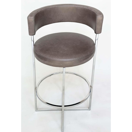 295 - PORADA SIRIO STOOLS, a pair, Giuseppe Vigario, 92cm H x 69cm H (seat).