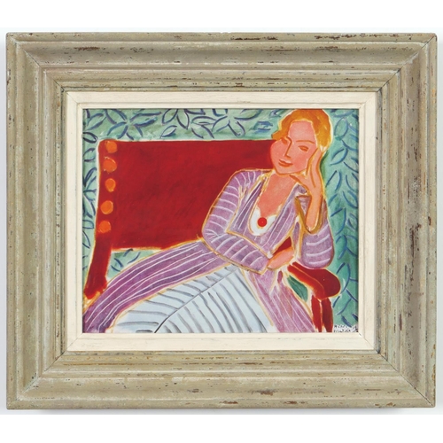 43 - HENRI MATISSE, off set lithograph, Jeune Fille, 25.5cm x 21.5cm.