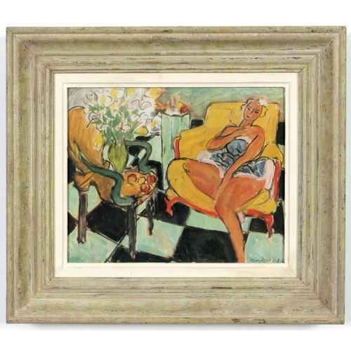 44 - HENRI MATISSE, Seated Woman, off set lithograph, 26cm x 21.5cm.