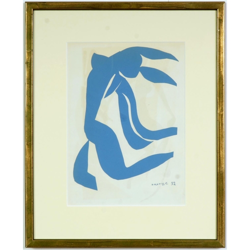 58 - HENRI MATISSE, blue nudes, a set of four lithographs, 1960, 33cm x 25cm each.