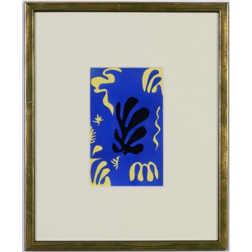 59 - HENRI MATISSE, a set of ten rare hand coloured pochoir, after the decoupage, edition 1000, published... 