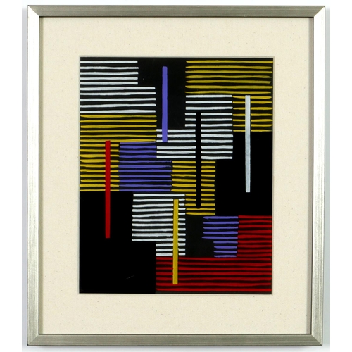 60 - A SET OF NINE ABSTRACT POCHOIR, edition 1500, 1952, Alberto Magnelli et al, 22.5cm x 17.5cm each. (S... 