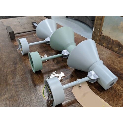 587 - ANGLEPOISE TYPE 80 WALL LIGHTS, a collection of three, 27cm x 14cm x 17cm approx, differing colours ... 