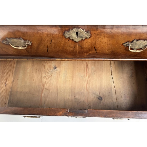 109 - WRITING TABLE, George III period mahogany with full width frieze drawer and square tapering supports... 