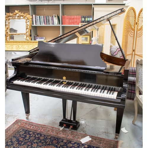 155 - BABY GRAND PIANO BY JOHN BROADWOOD AND SONS, 20th century ebonised, 97cm H x 143cm x 130cm.