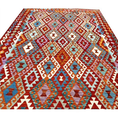 95 - FINE ANATOLIAN KILIM, 300cm x 210cm.