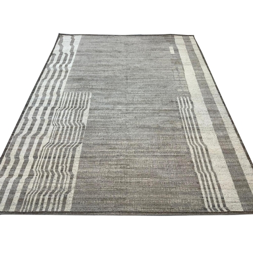 96 - CONTEMPORARY MOROCCAN DESIGN WOOL CARPET, 305cm x 244cm.