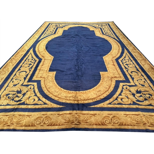 98 - ANTIQUE FRENCH SAVONNERIE CARPET, 655cm x 415cm.