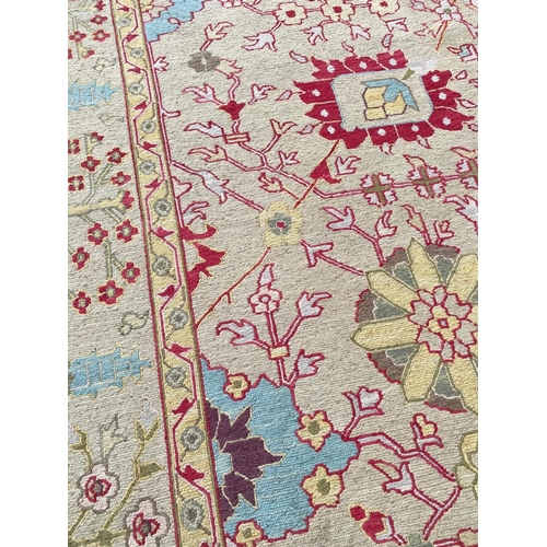 100 - OUSHAK DESIGN SOUMAK CARPET, 309cm x 247cm.