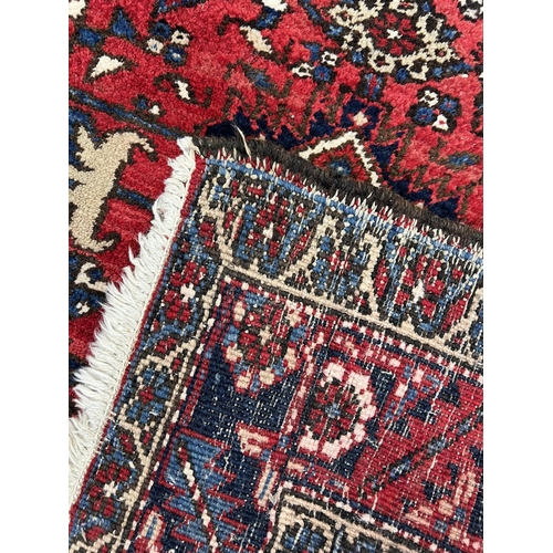 100A - ANTIQUE HERIZ RUNNER, 430cm x 117cm.