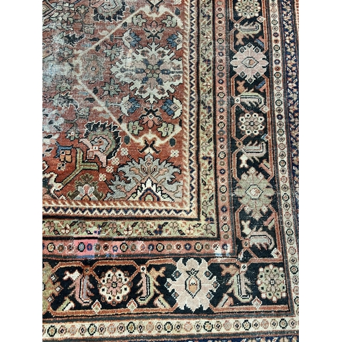 105A - ANTIQUE MAHAL CARPET, 420cm x 329cm.