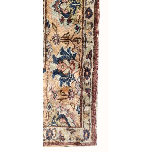 86 - ANTIQUE TURKISH SILK CARPET, 190cm x 127cm