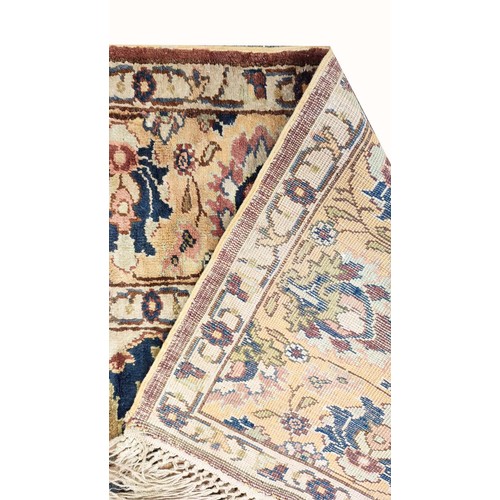 86 - ANTIQUE TURKISH SILK CARPET, 190cm x 127cm