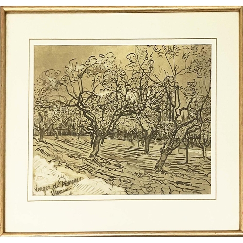 31 - VINCENT VAN GOGH, 'Verger De Provence, Orchard Provence' lithograph, 35cm x 49cm, signed in plate, f... 