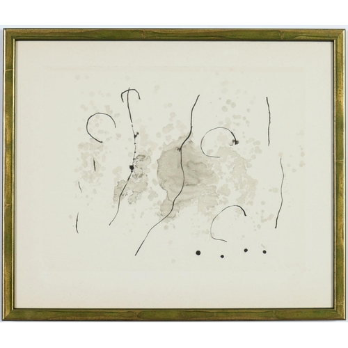 44 - JOAN MIRO, a set of nine lithographs from Trace sur L'Eau, (Trace on the watercolour) ref Mourlot 82... 