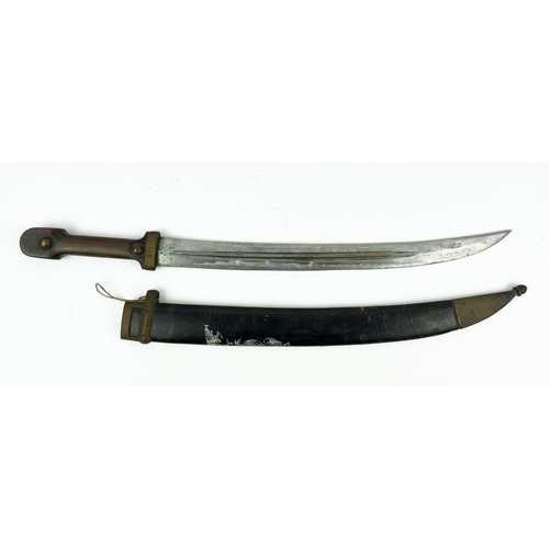 6 - EDGED WEAPONS, including a WW2 American paratroopers M3 combat knife with original sheaf and a WW1 I... 