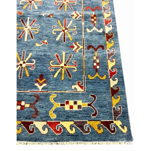 65 - FINE SUZANI DESIGN CARPET, 300cm x 201cm.