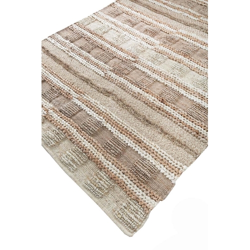 68 - NATURAL WOVEN JUTE CARPET, 240cm x 183cm.