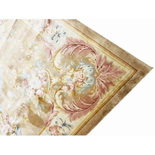 73 - FRENCH SAVONNERIE CARPET, 307cm x 247cm.