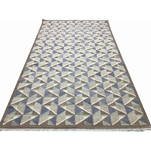 77 - FINE SWEDISH DESIGN KILIM, 310cm x 197cm.