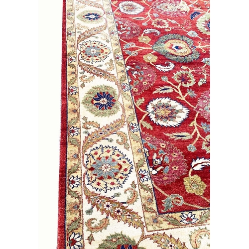 80 - LAHORE SAFAVID DESIGN CARPET, 310cm x 240cm.