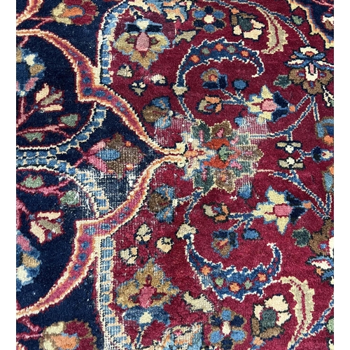 83 - PERSIAN MASHAD CARPET, 375cm x 305cm.