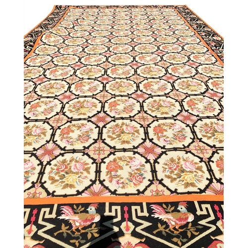 143 - FRENCH SAVONNERIE DESIGN CARPET, 691cm x 341cm.