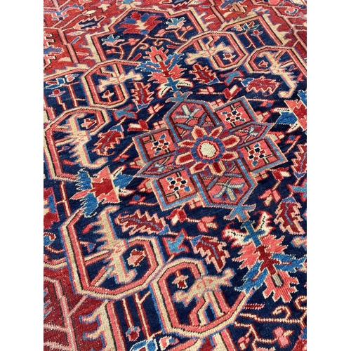 145 - ANTIQUE PERSIAN SERAPI CARPET, 346cm x 245cm.