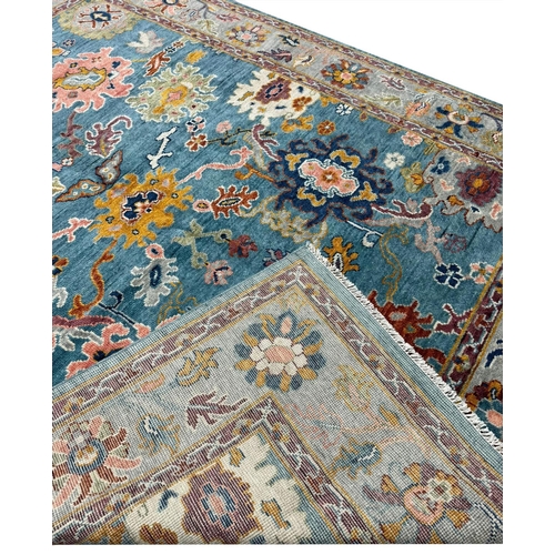 146 - FINE CONTEMPORARY SULTANABAD DESIGN CARPET, 301cm x 240cm.