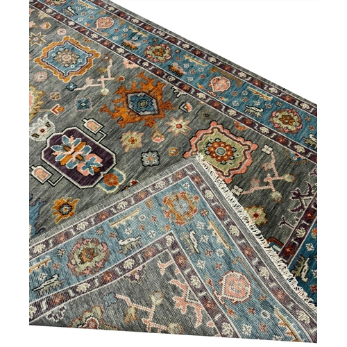 146 - FINE CONTEMPORARY SULTANABAD DESIGN CARPET, 301cm x 240cm.