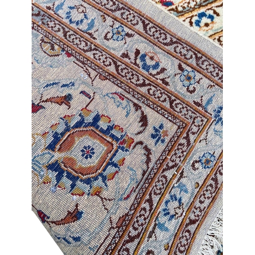 147 - ANTIQUE KASHAN DABIR CARPET, 390cm x 300cm.