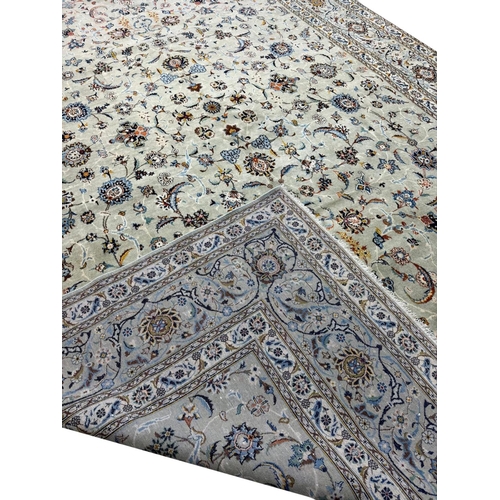 150 - FINE PERSIAN KURK KASHAN CARPET, 437cm x 280cm.