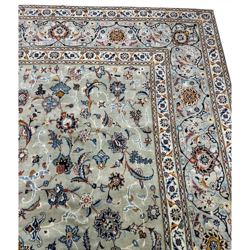 150 - FINE PERSIAN KURK KASHAN CARPET, 437cm x 280cm.