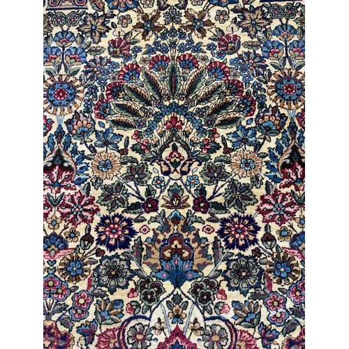 156 - ANTIQUE PERSIAN KERMN LAVAR CARPET, 303cm x 213cm.