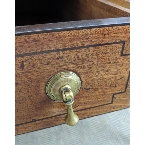 183 - ROLL TOP DESK, Regency mahogany and ebonised strung, circa 1810, with tambour fall, real and dummy s... 